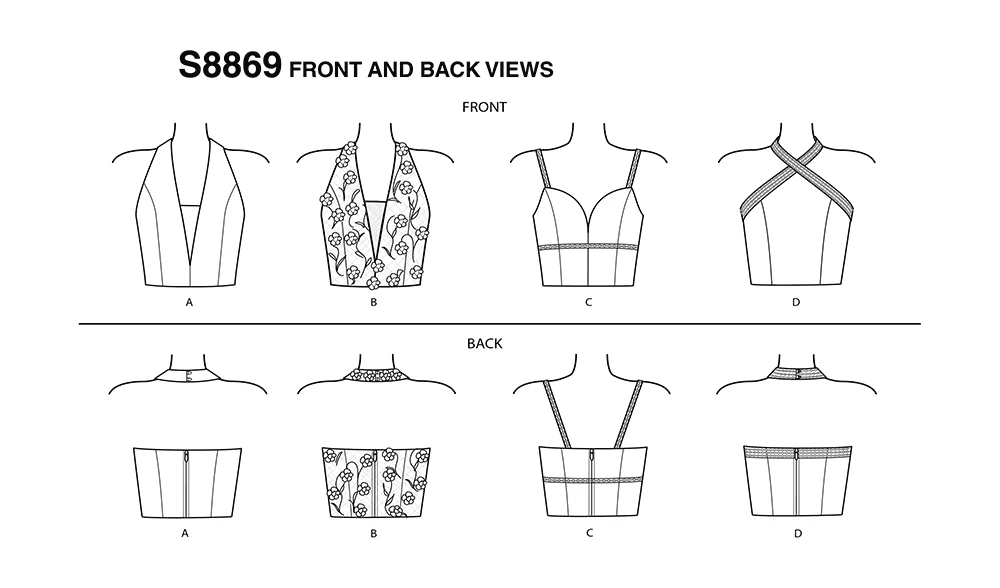 Simplicity Sewing Pattern Misses' Lined Tops 5 Simplicity Sewing Pattern Misses' Lined Tops