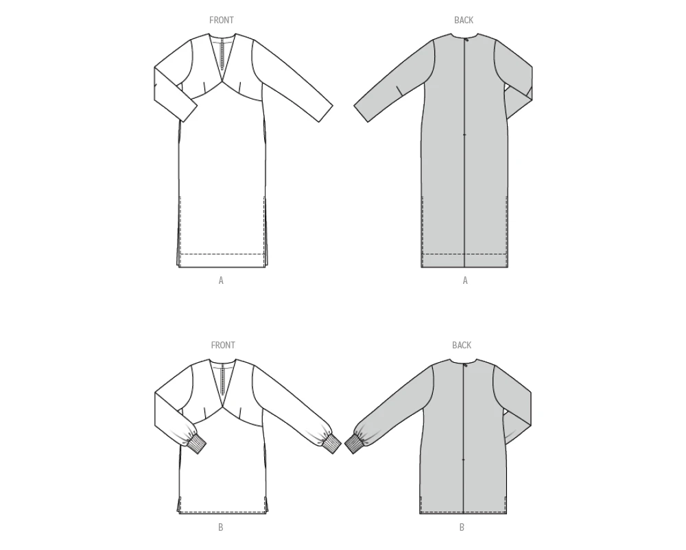Burda Style Pattern 5704 Misses' Dress and Tunic 10 Burda Style Pattern 5704 Misses' Dress and Tunic