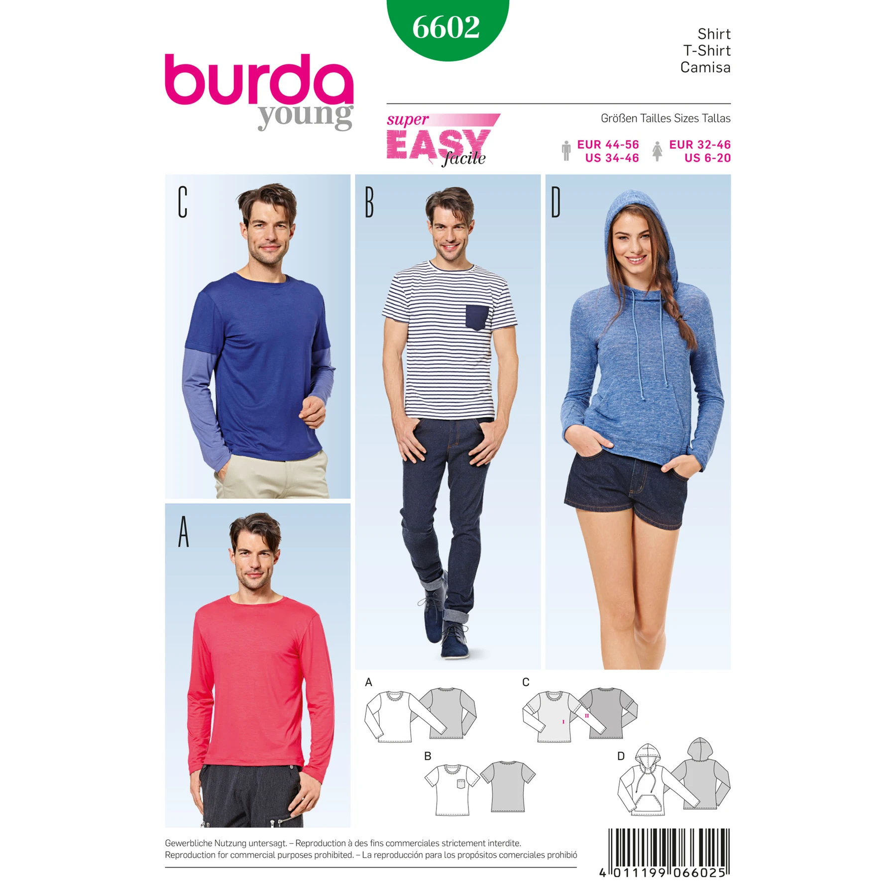 Burda Style Sewing Pattern Shirt 21 Burda Style Sewing Pattern Shirt