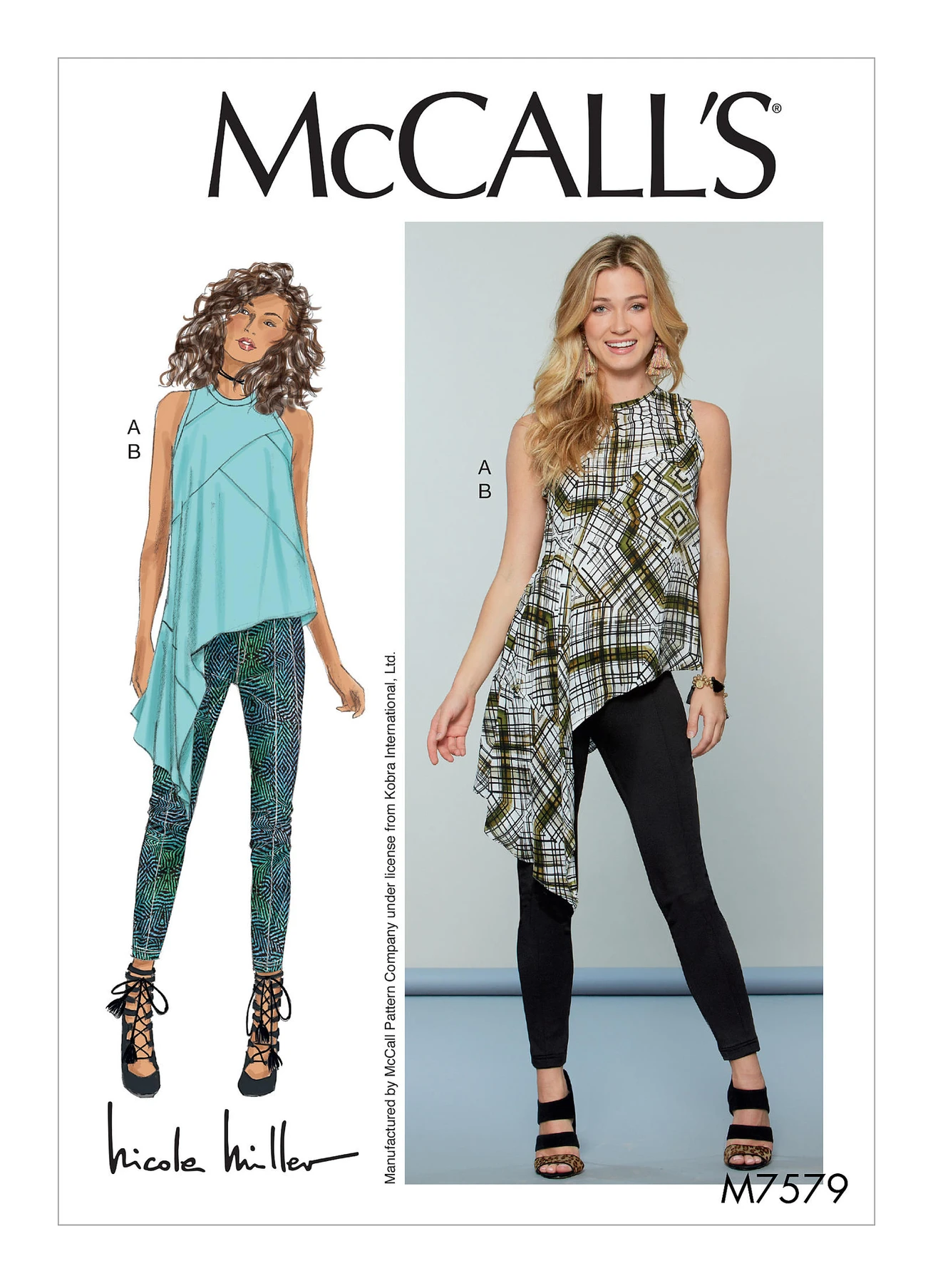 McCall's Sewing Pattern Misses' Asymmetrical, Seam-Detail Top and Pants (PDF) 1 McCall's Sewing Pattern Misses' Asymmetrical, Seam-Detail Top and Pants (PDF)