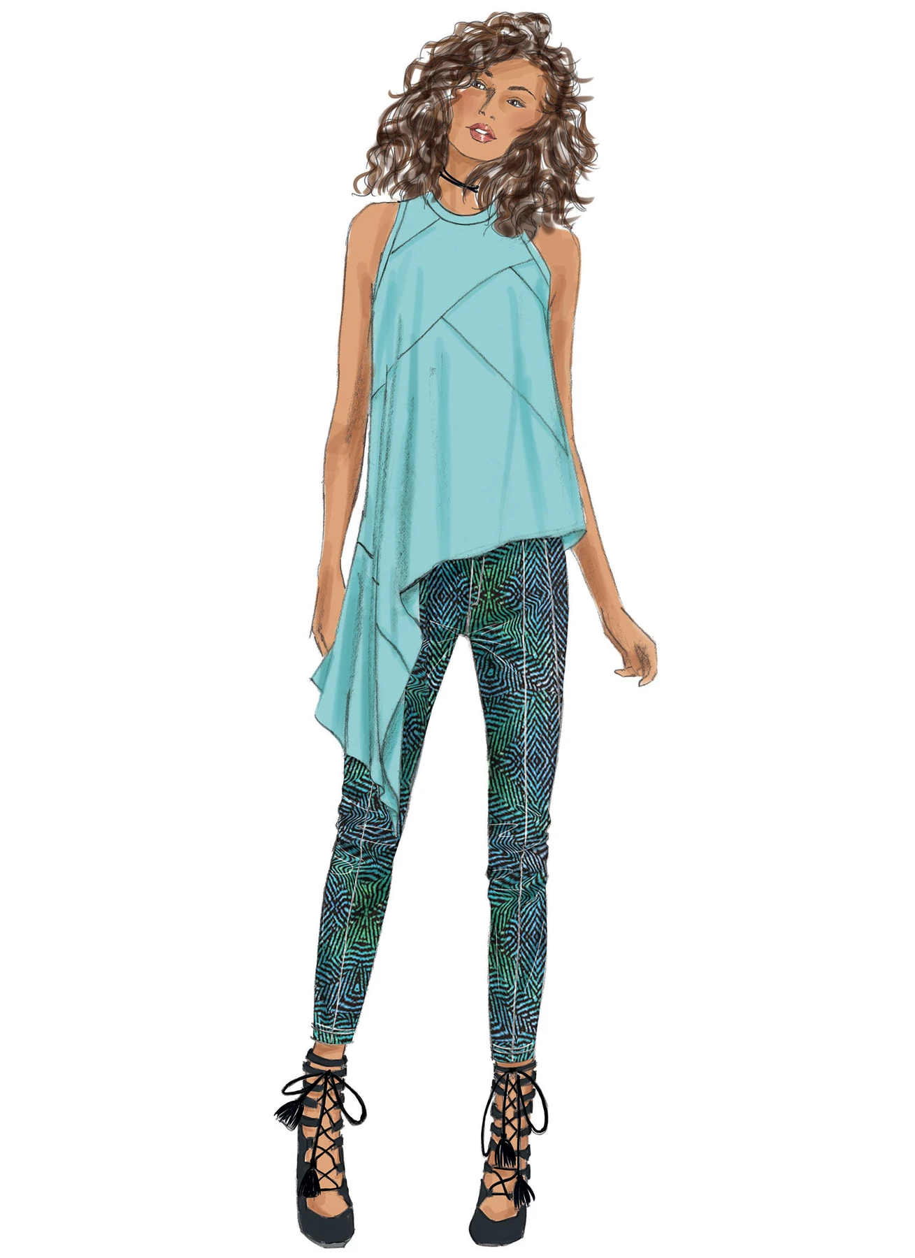 McCall's Sewing Pattern Misses' Asymmetrical, Seam-Detail Top and Pants (PDF) 3 McCall's Sewing Pattern Misses' Asymmetrical, Seam-Detail Top and Pants (PDF)