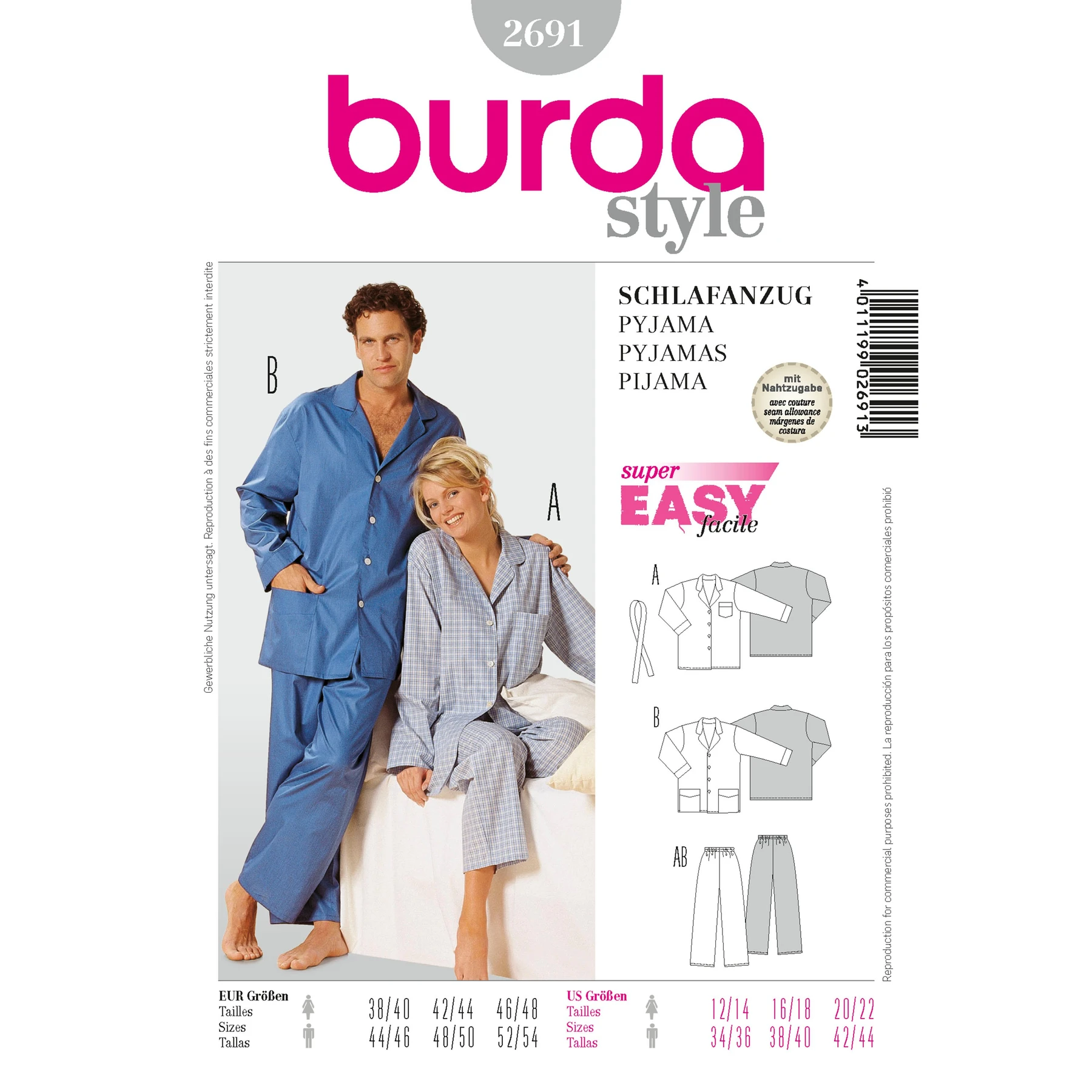 Burda Style Sewing Pattern Loungewear
