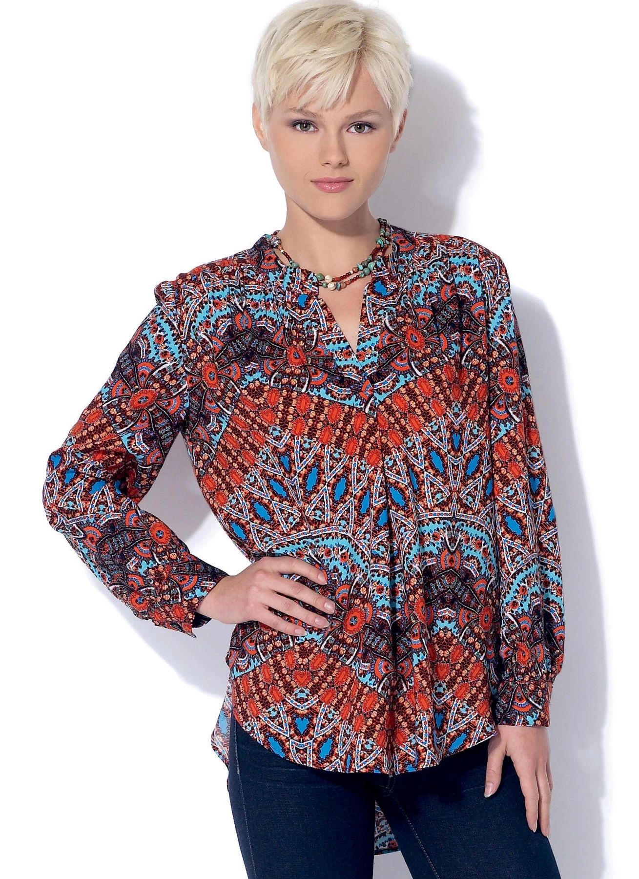 McCall's Sewing Pattern Misses' Half-Placket Tops and Tunic (PDF) 2 McCall's Sewing Pattern Misses' Half-Placket Tops and Tunic (PDF)