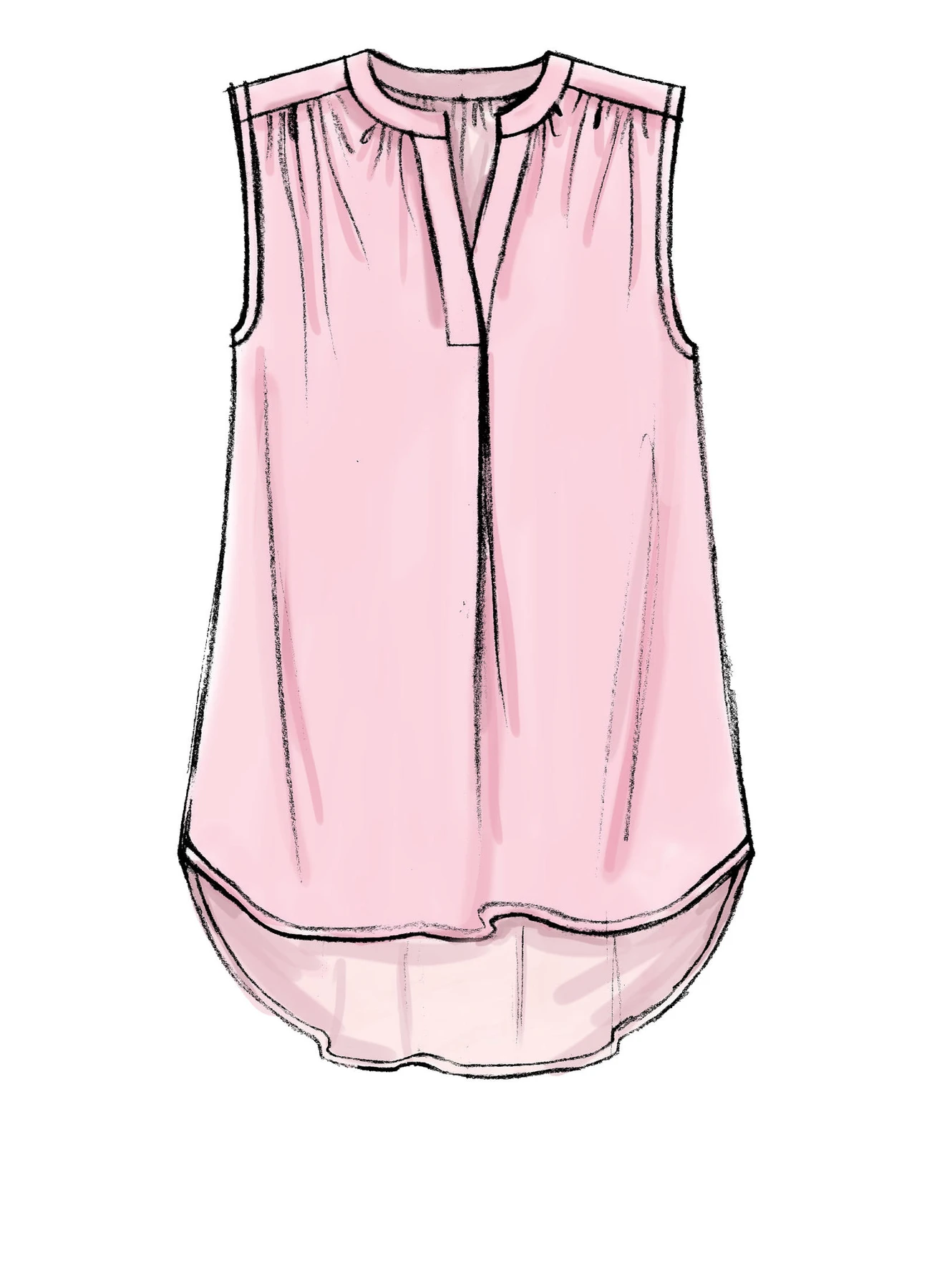 McCall's Sewing Pattern Misses' Half-Placket Tops and Tunic (PDF) 3 McCall's Sewing Pattern Misses' Half-Placket Tops and Tunic (PDF)