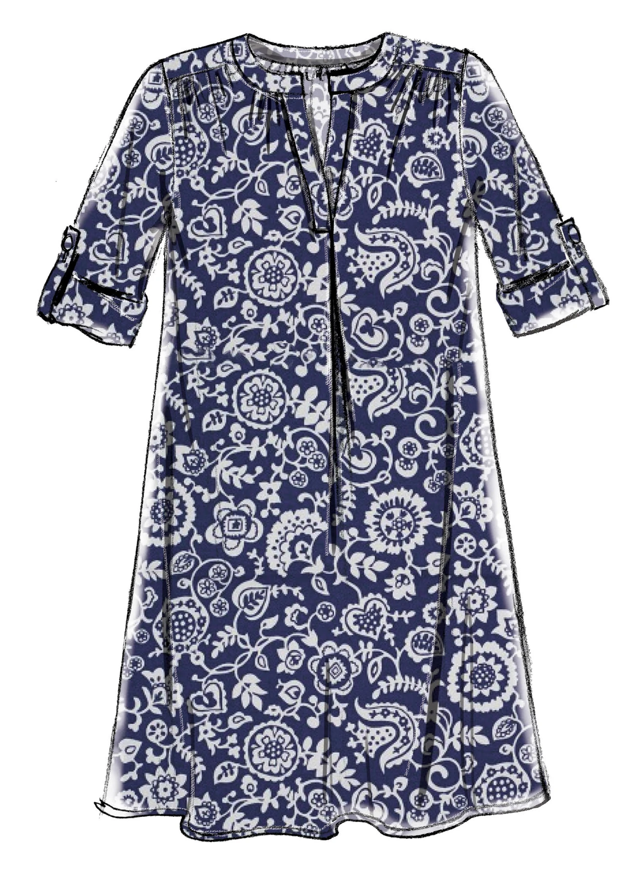 McCall's Sewing Pattern Misses' Half-Placket Tops and Tunic (PDF) 5 McCall's Sewing Pattern Misses' Half-Placket Tops and Tunic (PDF)
