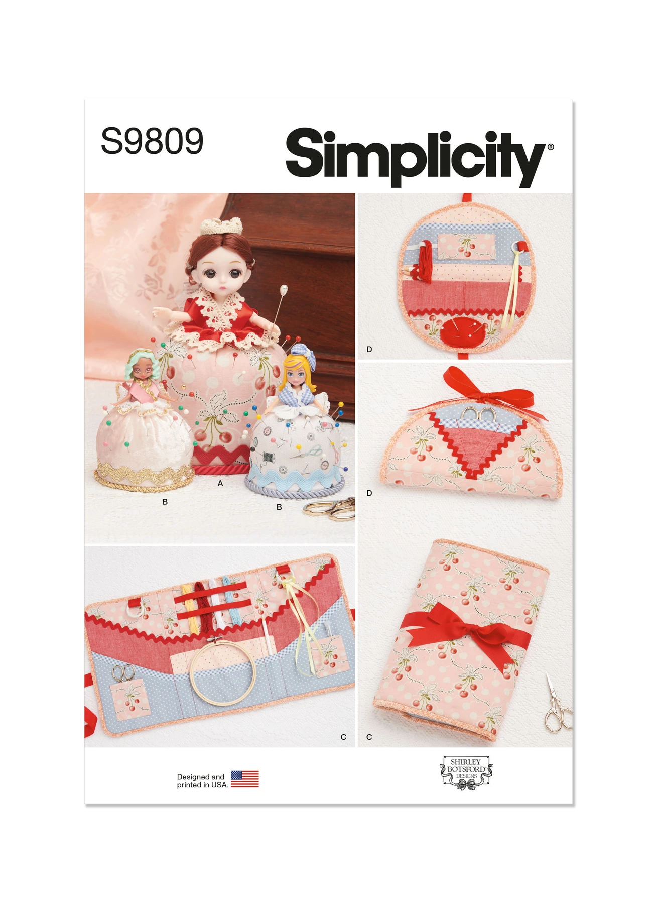 Simplicity Sewing Pattern Pincushion Dolls, Project Organizer and Etui by Shirley Botsford (PDF) 1 Simplicity Sewing Pattern Pincushion Dolls, Project Organizer and Etui by Shirley Botsford (PDF)