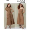 Vogue Patterns Misses' Dress with Belt and Overbodice 10 Vogue Patterns Misses' Dress with Belt and Overbodice