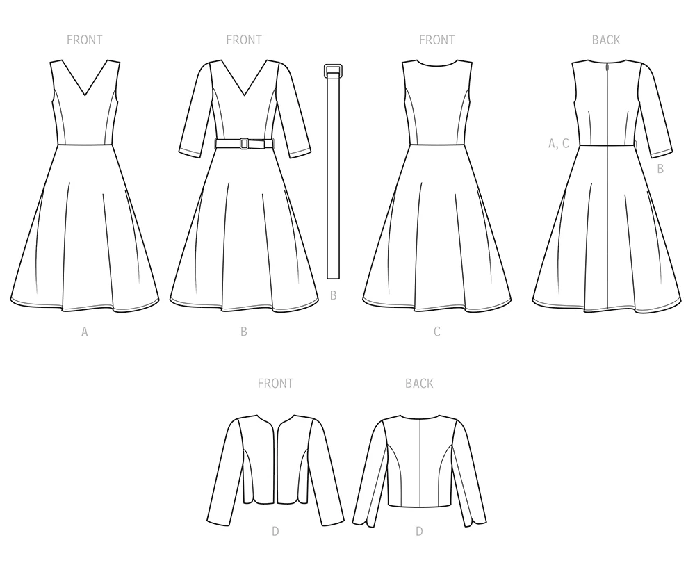 Simplicity Sewing Pattern Misses' Dresses and Jacket 10 Simplicity Sewing Pattern Misses' Dresses and Jacket