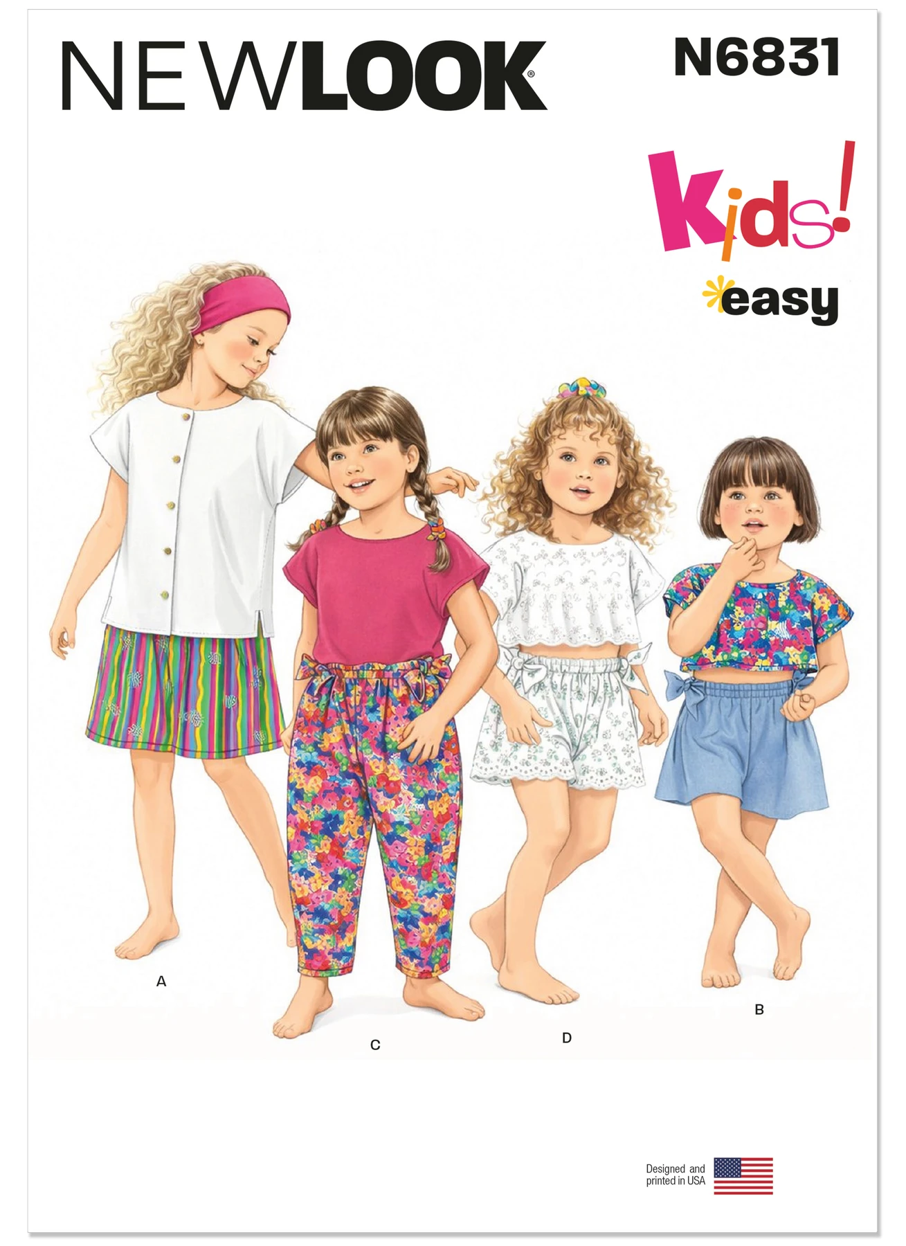 New Look Sewing Pattern Children's Tops, Shorts and Pants 1 New Look Sewing Pattern Children's Tops, Shorts and Pants