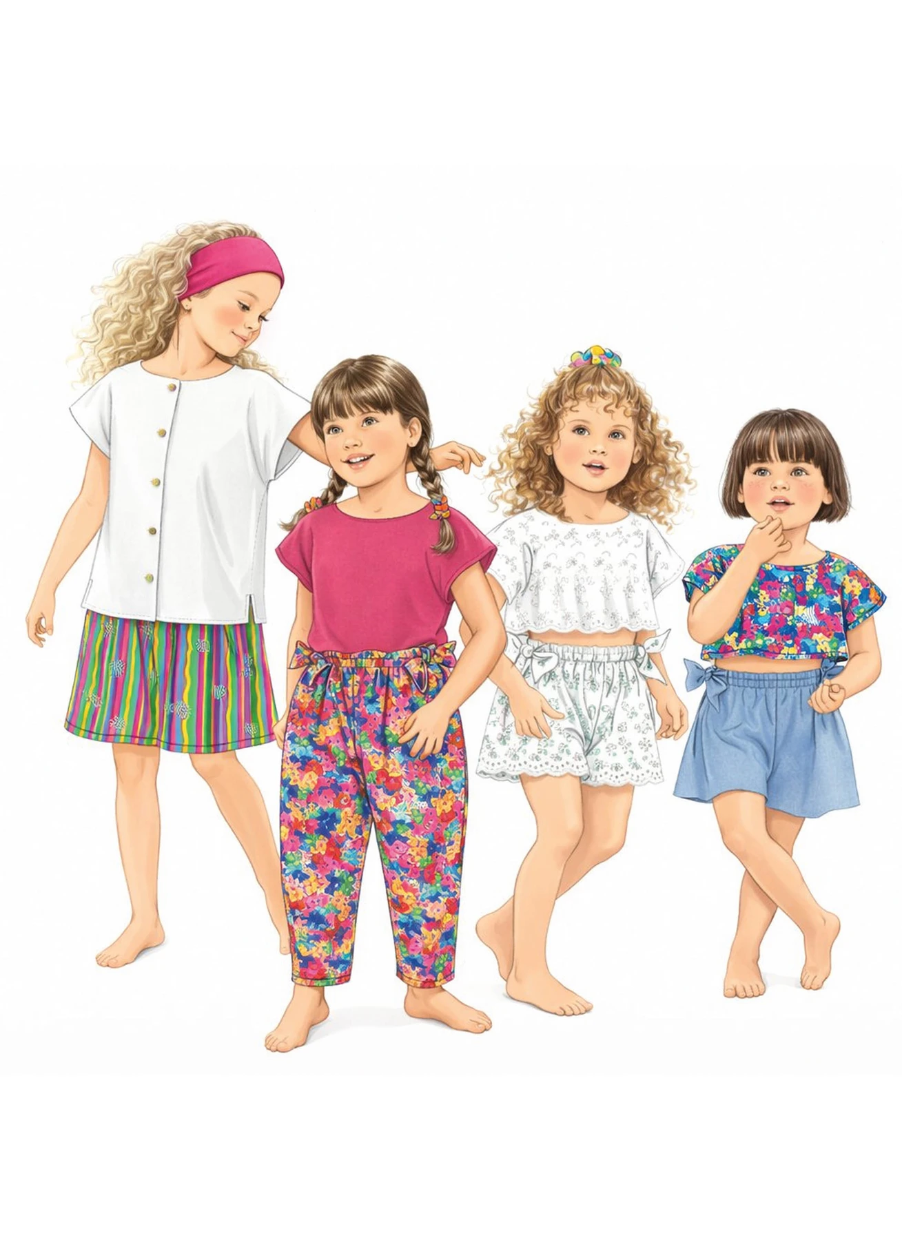 New Look Sewing Pattern Children's Tops, Shorts and Pants 2 New Look Sewing Pattern Children's Tops, Shorts and Pants