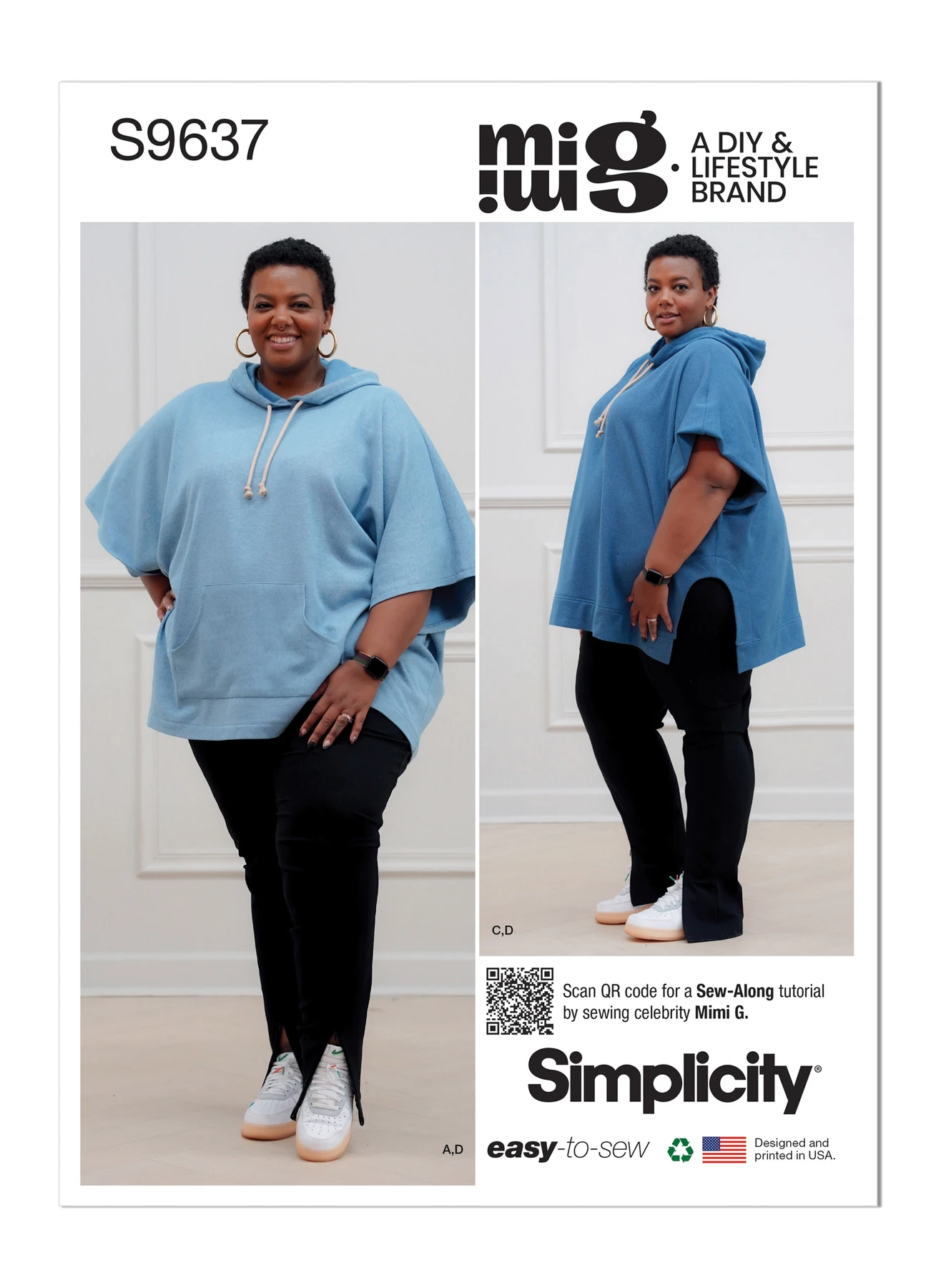 Simplicity Sewing Pattern Women's Hoodies and Leggings by Mimi G (PDF) 1 Simplicity Sewing Pattern Women's Hoodies and Leggings by Mimi G (PDF)
