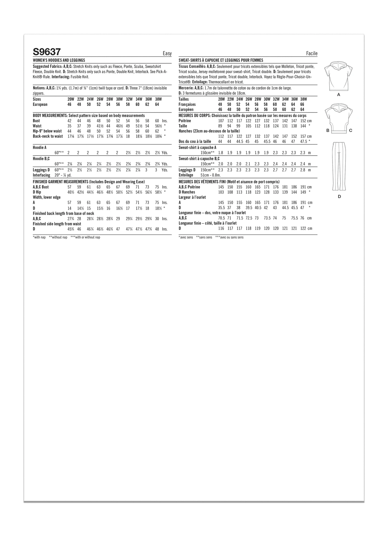 Simplicity Sewing Pattern Women's Hoodies and Leggings by Mimi G (PDF) 6 Simplicity Sewing Pattern Women's Hoodies and Leggings by Mimi G (PDF)