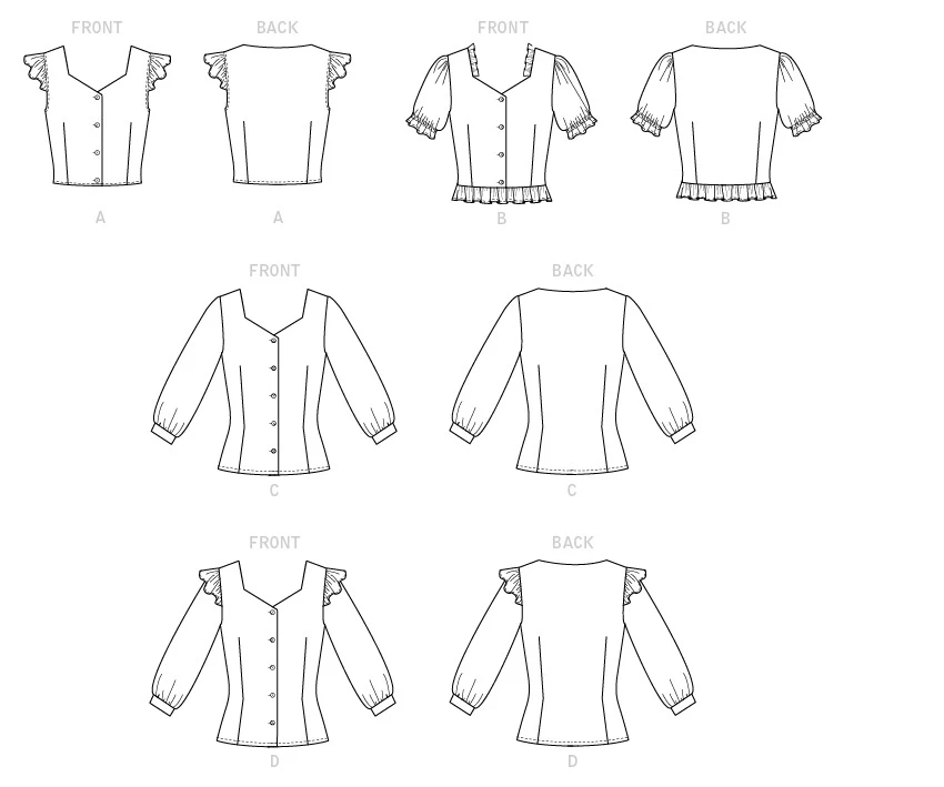 McCall's Sewing Pattern Misses' Tops (PDF) 7 McCall's Sewing Pattern Misses' Tops (PDF)