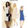 Butterick Sewing Pattern Misses' Pullover V-Neck Dresses 14 Butterick Sewing Pattern Misses' Pullover V-Neck Dresses