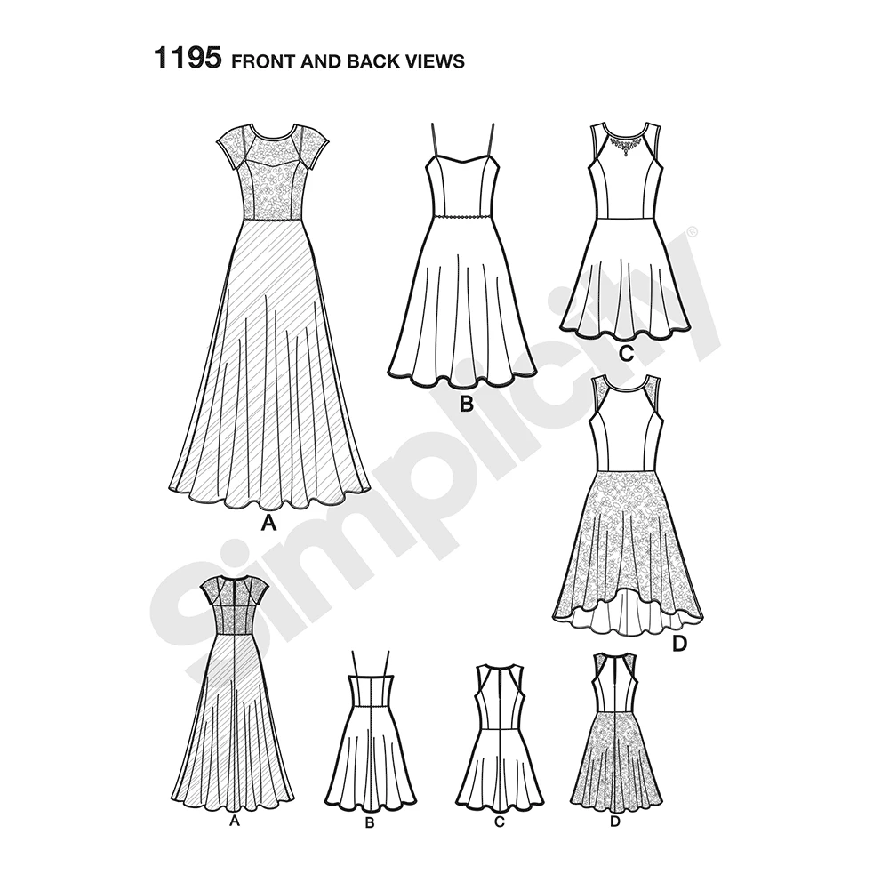 Simplicity Sewing Pattern Misses' & Miss Petite Special Occasion Dress 7 Simplicity Sewing Pattern Misses' & Miss Petite Special Occasion Dress