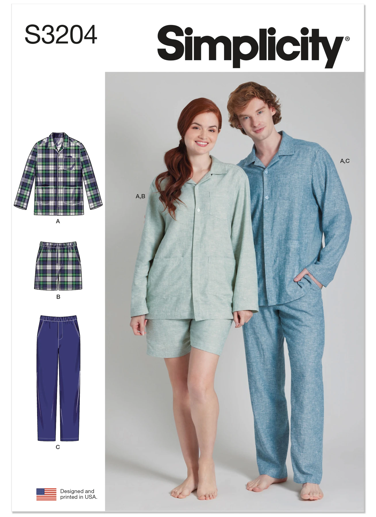 Simplicity Sewing Pattern Unisex Pajamas 1 Simplicity Sewing Pattern Unisex Pajamas