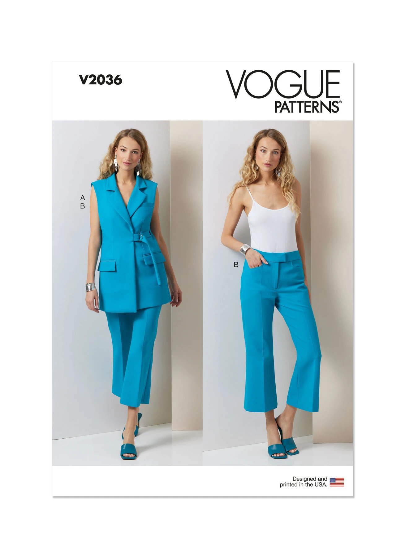 Vogue Patterns Misses' Vest and Pants (PDF)