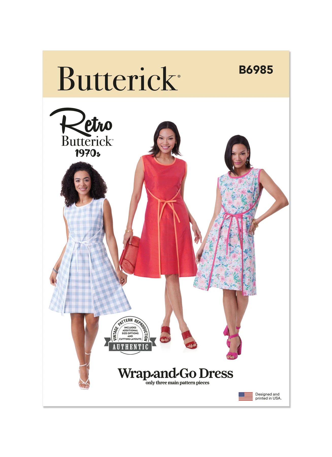Butterick Sewing Pattern 1970s Misses' Dress (PDF) 1 Butterick Sewing Pattern 1970s Misses' Dress (PDF)