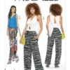 McCall's Sewing Pattern Misses' V-Neck Top with Back Extension and Pull-On Pants with Drawstring (PDF)