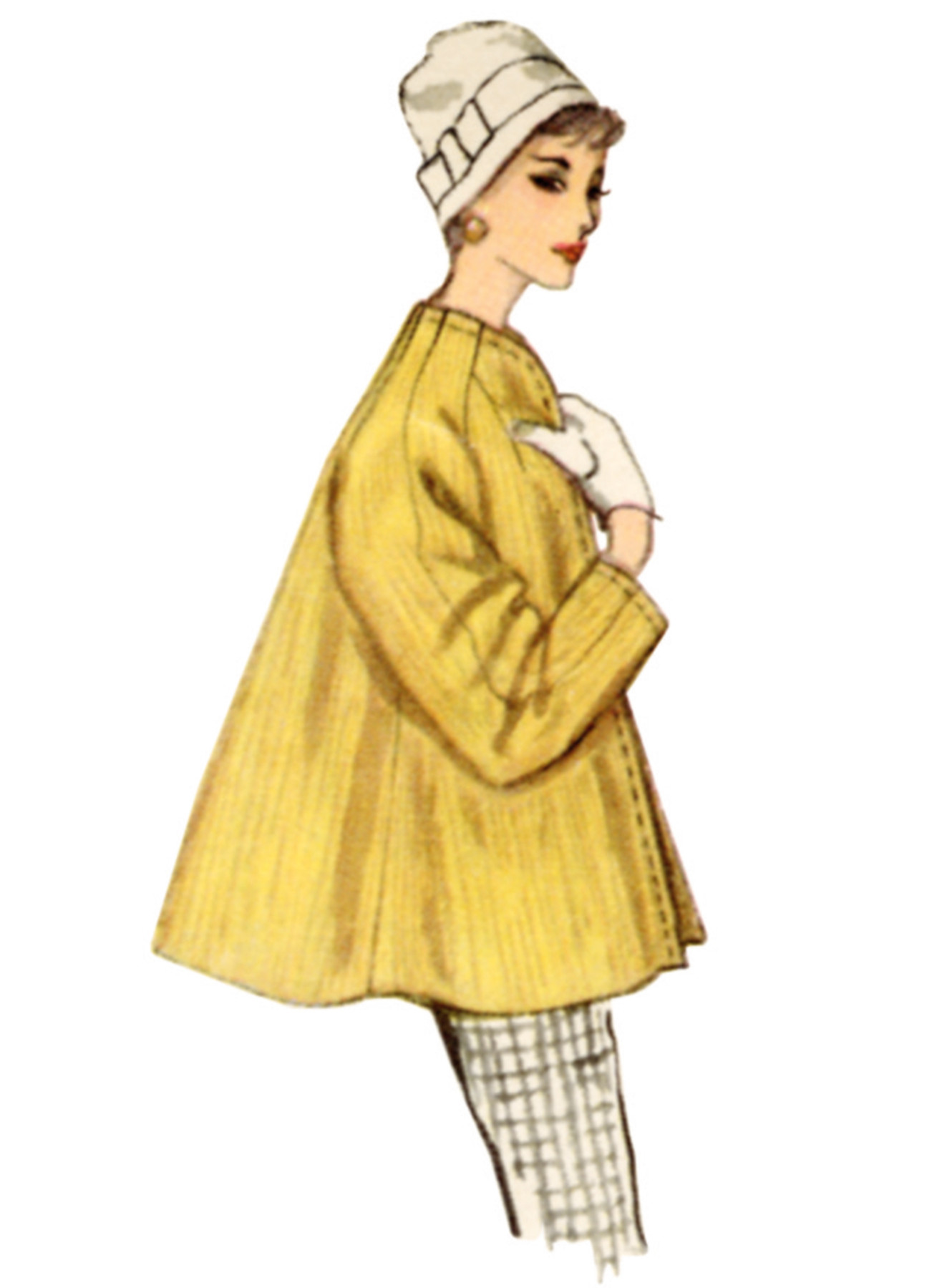 Simplicity Sewing Pattern 1950s Misses' Coat in Three Lengths 4 Simplicity Sewing Pattern 1950s Misses' Coat in Three Lengths