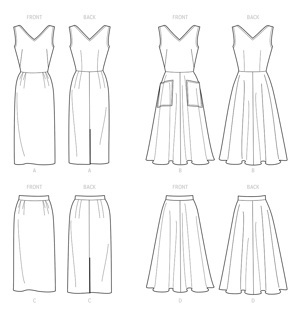 Simplicity Sewing Pattern 1960s Misses' Dress, Jumper and Skirts (PDF) 7 Simplicity Sewing Pattern 1960s Misses' Dress, Jumper and Skirts (PDF)