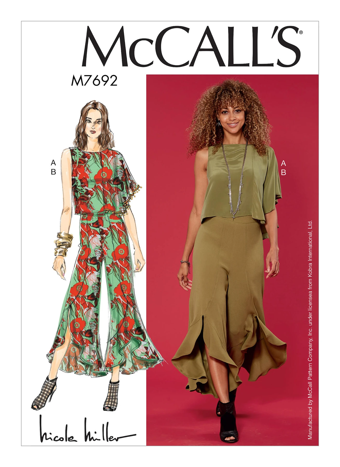 McCall's Sewing Pattern Misses' Draped Top and Flounced Pants (PDF) 1 McCall's Sewing Pattern Misses' Draped Top and Flounced Pants (PDF)