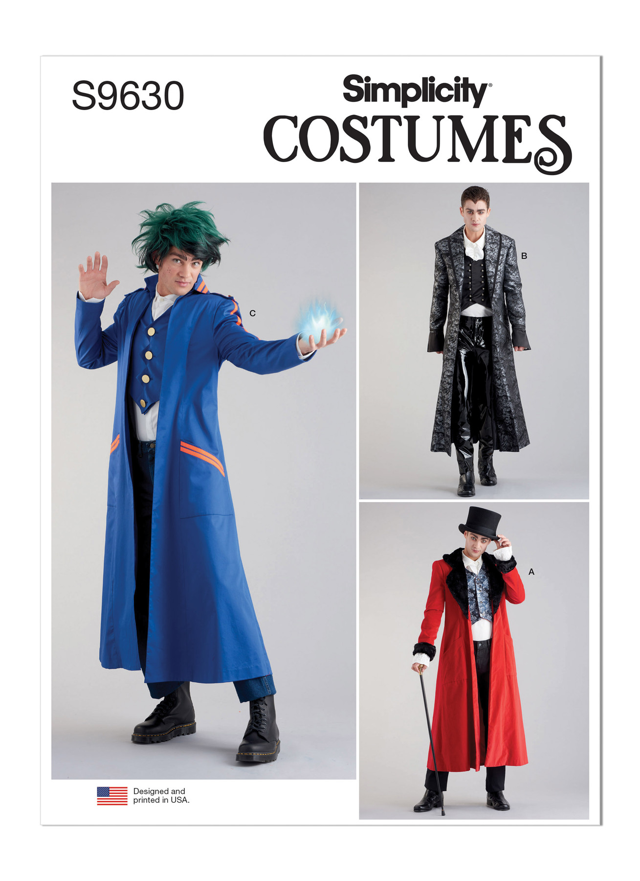 Simplicity Sewing Pattern Men's Costume Coats 1 Simplicity Sewing Pattern Men's Costume Coats