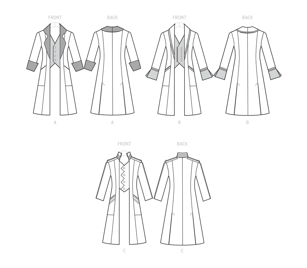 Simplicity Sewing Pattern Men's Costume Coats 10 Simplicity Sewing Pattern Men's Costume Coats
