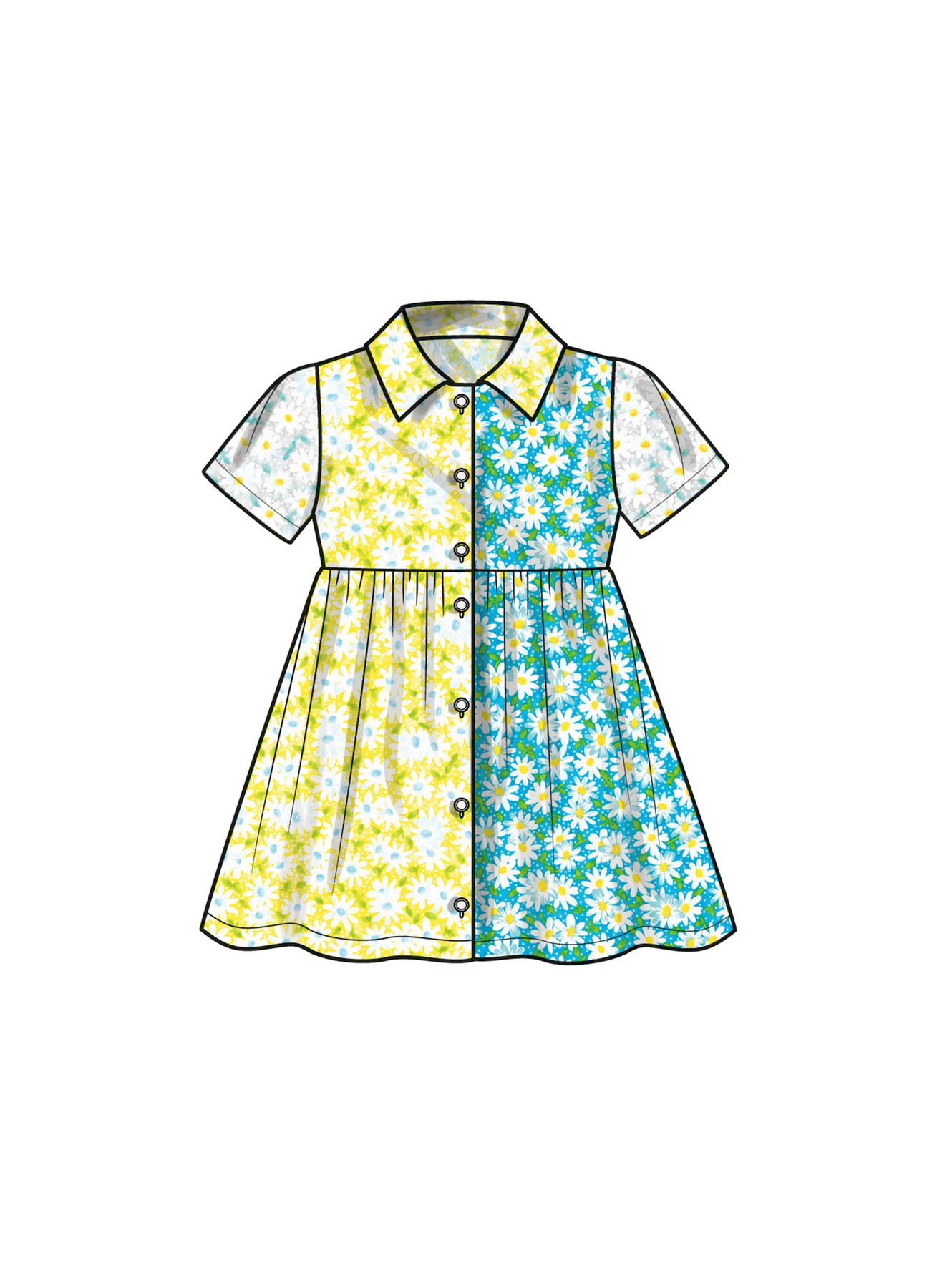 Simplicity Sewing Pattern Toddlers' Dress with Sleeve Variations 3 Simplicity Sewing Pattern Toddlers' Dress with Sleeve Variations