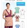 McCall's Sewing Pattern Misses'/Women's Scrubs Tops, Dress and Pants (PDF)