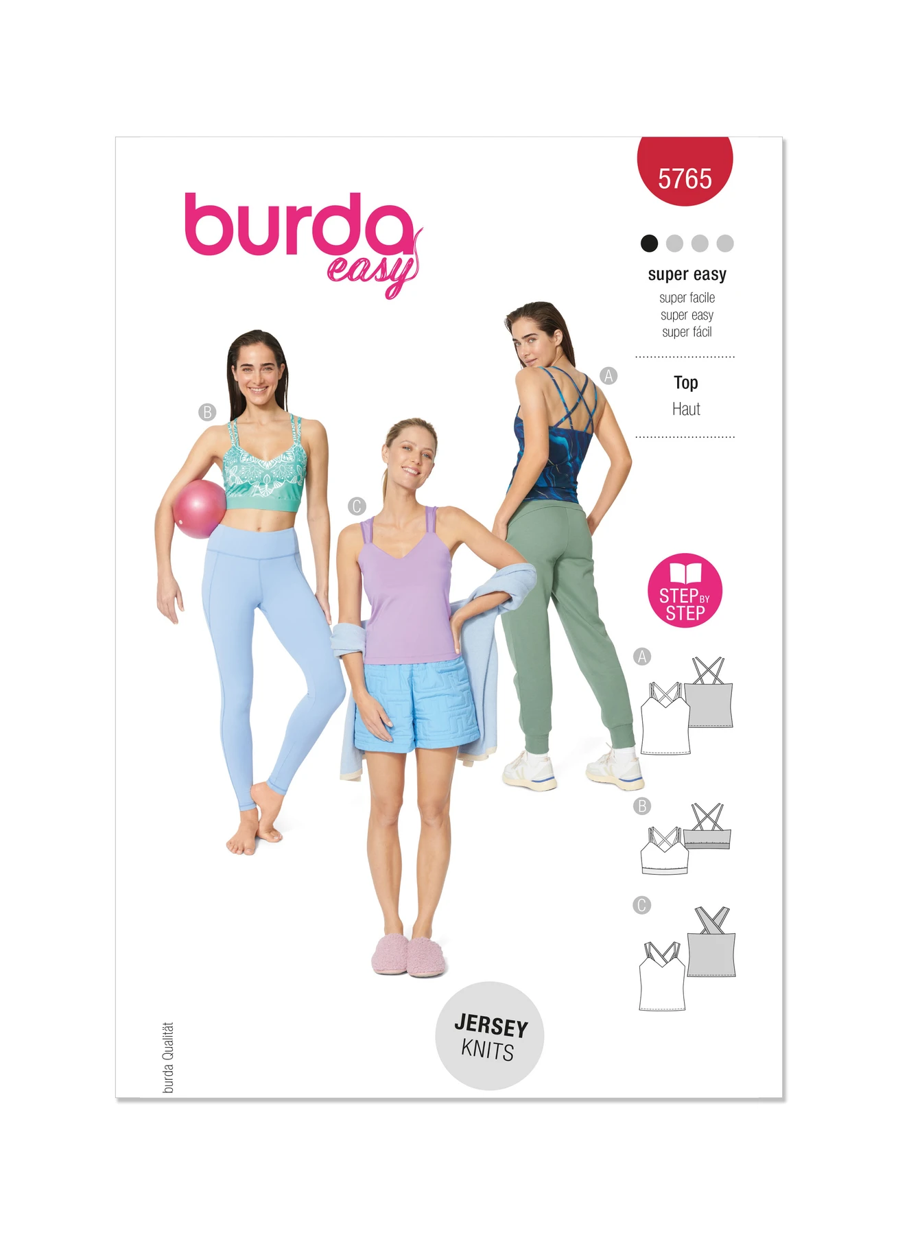 Burda Style Sewing Pattern 5765 Misses' Tops 1 Burda Style Sewing Pattern 5765 Misses' Tops