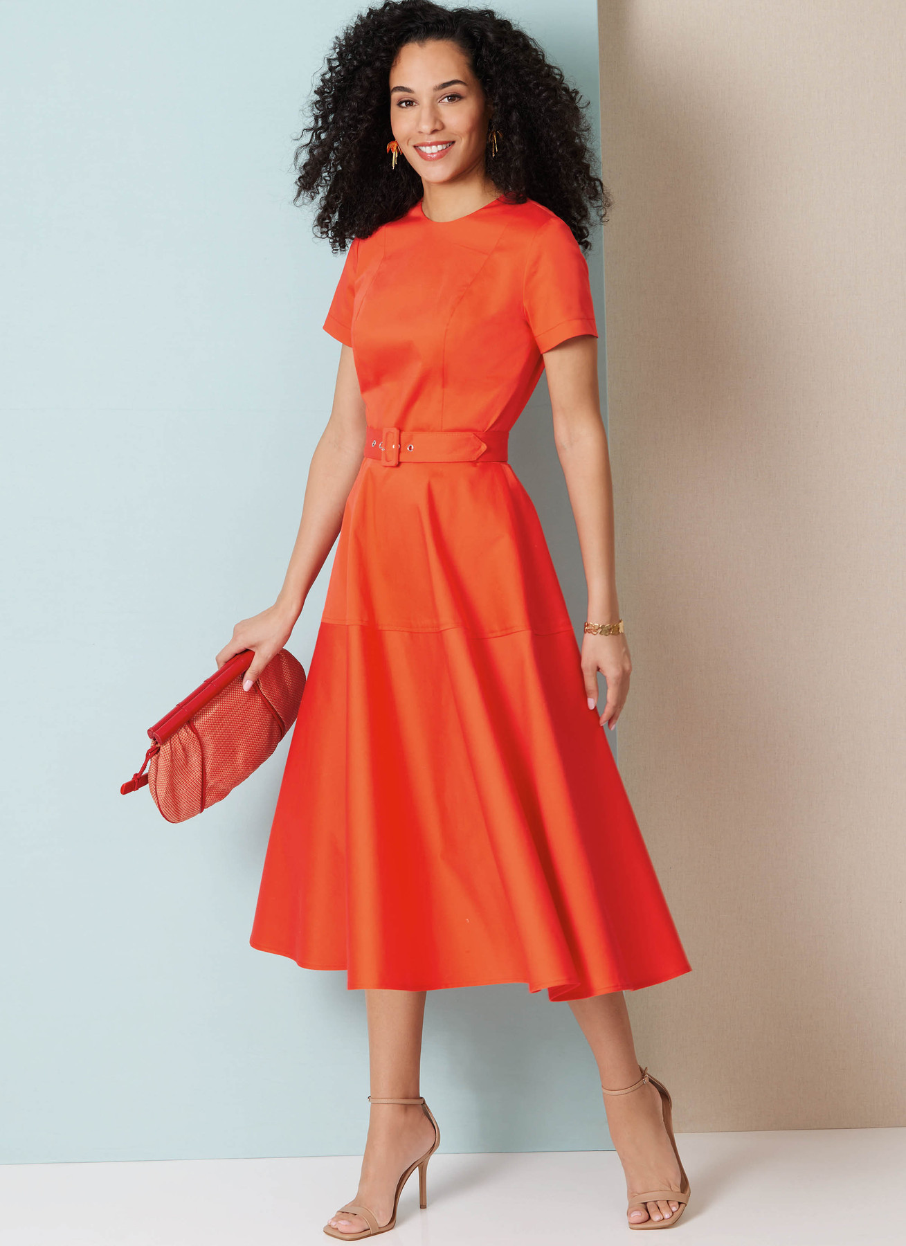 Butterick Sewing Pattern Misses' Fit and Flare Dress with Belt 2 Butterick Sewing Pattern Misses' Fit and Flare Dress with Belt