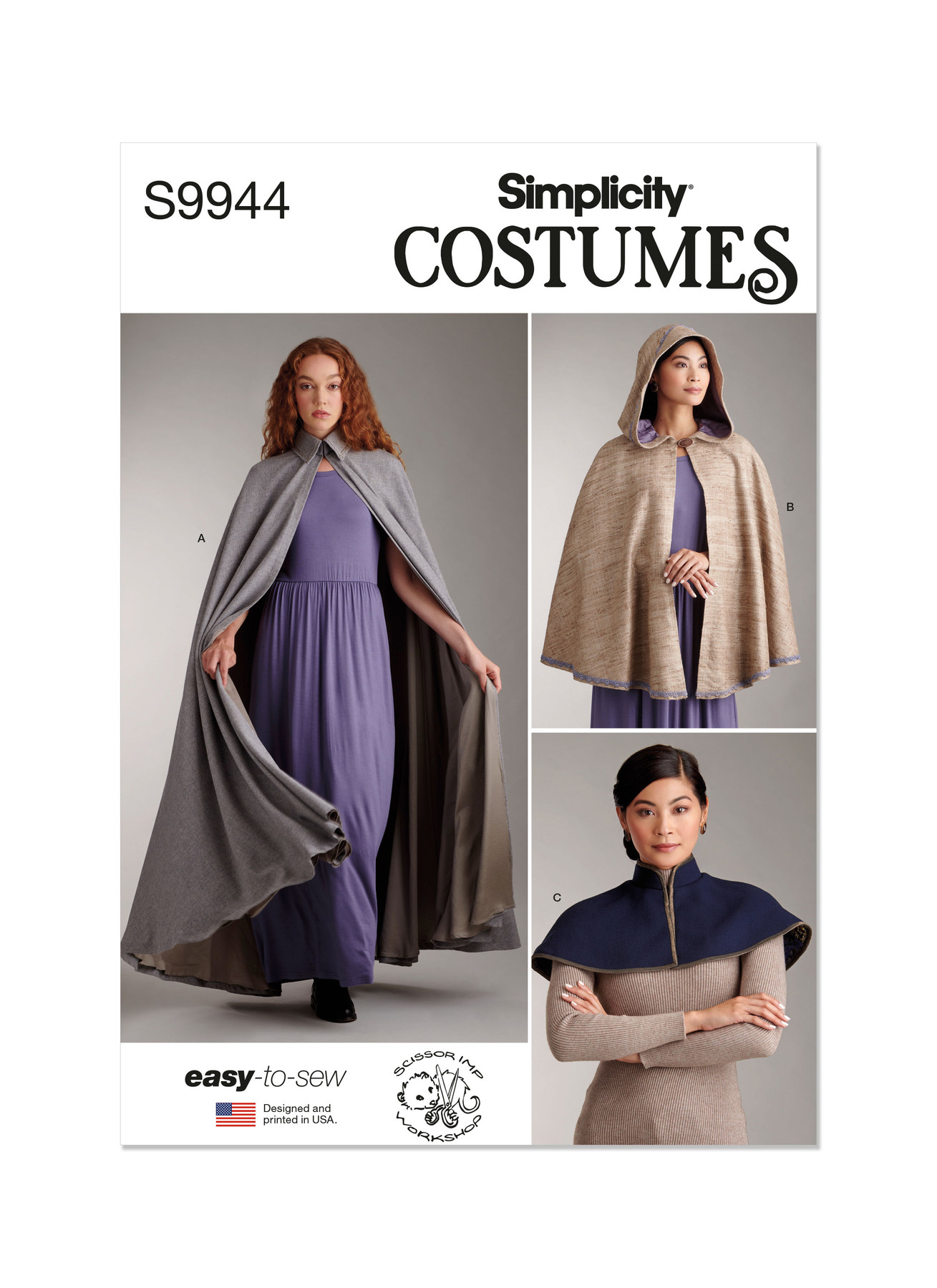 Simplicity Sewing Pattern Misses' Capelet and Cape in Two Lengths by Scissor IMP Workshop (PDF) 1 Simplicity Sewing Pattern Misses' Capelet and Cape in Two Lengths by Scissor IMP Workshop (PDF)