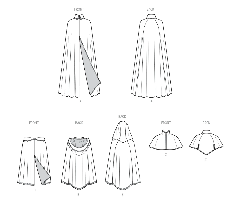 Simplicity Sewing Pattern Misses' Capelet and Cape in Two Lengths by Scissor IMP Workshop (PDF) 11 Simplicity Sewing Pattern Misses' Capelet and Cape in Two Lengths by Scissor IMP Workshop (PDF)