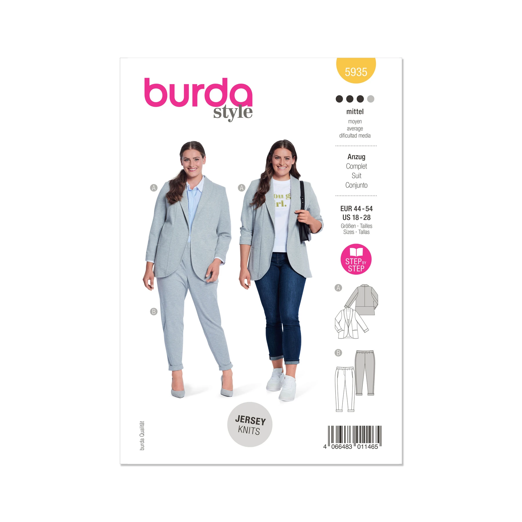 Burda Style Sewing Pattern 5935 Misses' Suit 12 Burda Style Sewing Pattern 5935 Misses' Suit