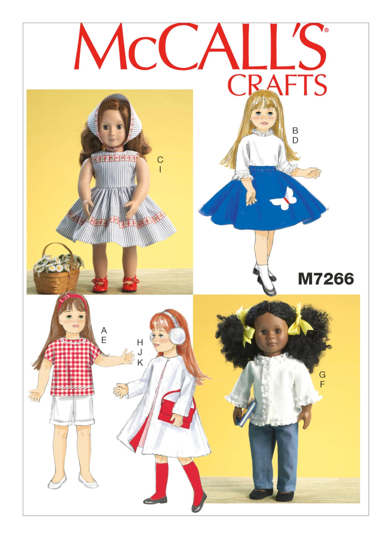 McCall's Sewing Pattern Retro Clothes for 18" Dolls (PDF) 1 McCall's Sewing Pattern Retro Clothes for 18" Dolls (PDF)