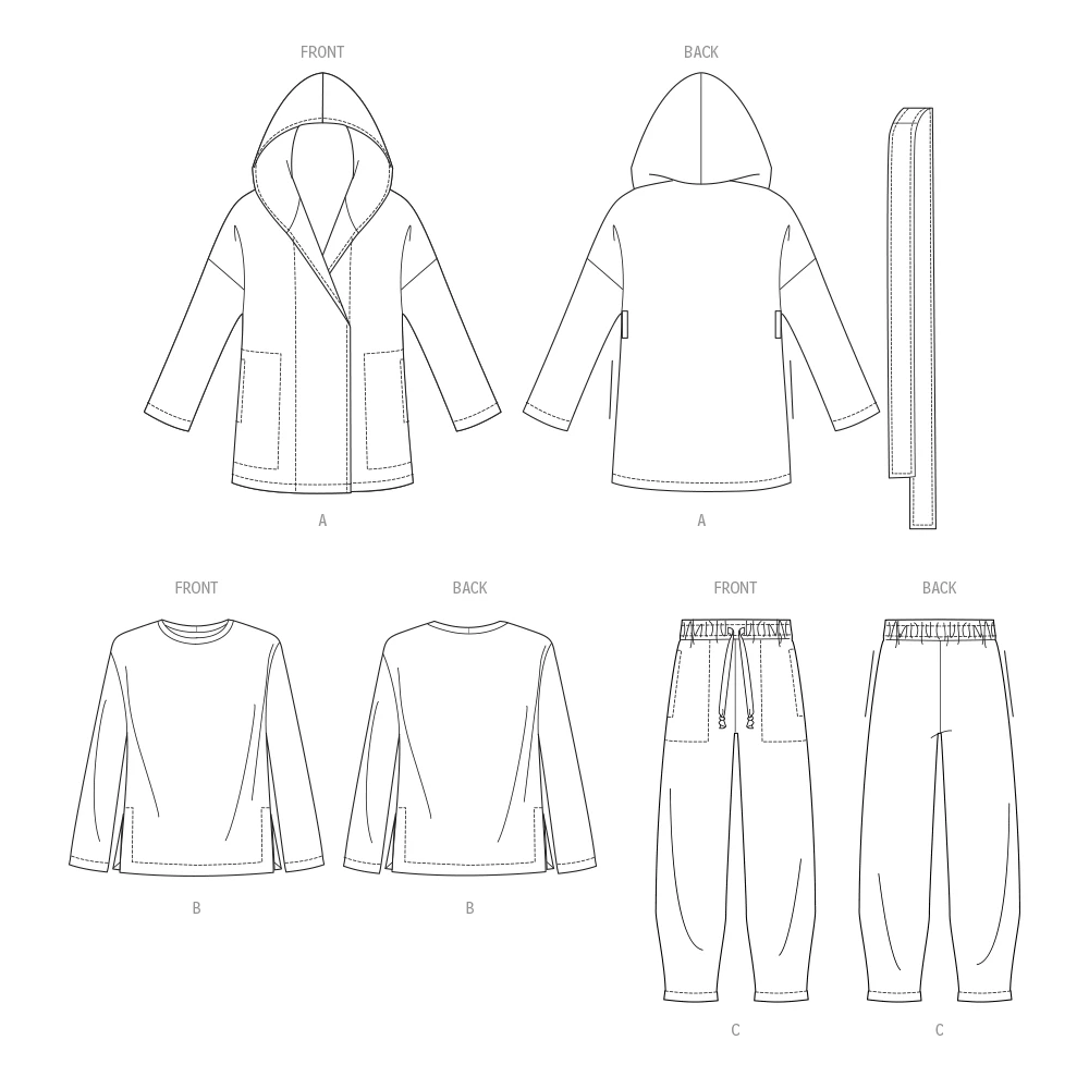 Vogue Patterns Misses' Knit Jacket with Belt, Top and Pants 11 Vogue Patterns Misses' Knit Jacket with Belt, Top and Pants