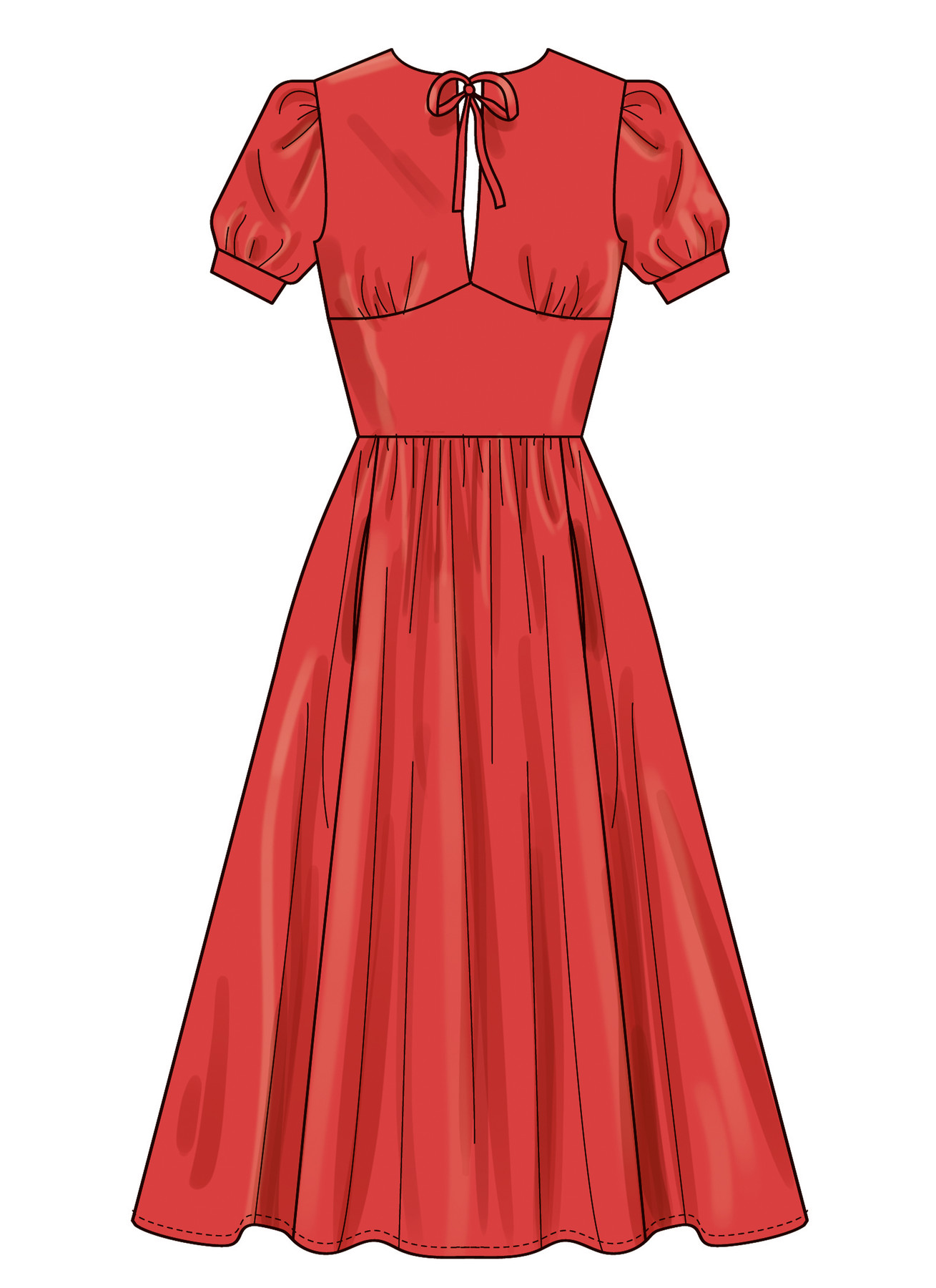 Simplicity Sewing Pattern Misses' and Women's Dress with Sleeve Variations In Two Lengths (PDF) 4 Simplicity Sewing Pattern Misses' and Women's Dress with Sleeve Variations In Two Lengths (PDF)