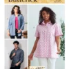 Butterick Sewing Pattern Unisex Button-Down Shirts 20 Butterick Sewing Pattern Unisex Button-Down Shirts