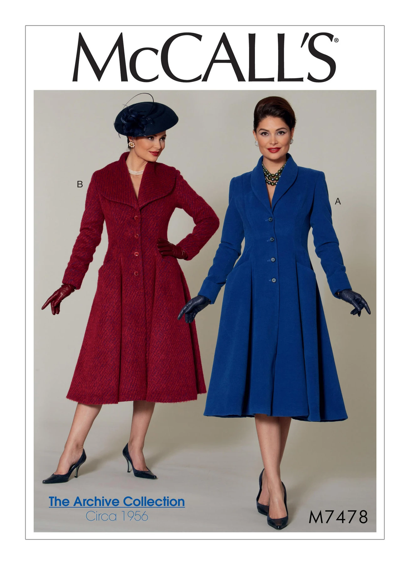 McCall's Sewing Pattern Misses'/Miss Petite Fit and Flare, Shawl Collar Coats (PDF) 1 McCall's Sewing Pattern Misses'/Miss Petite Fit and Flare, Shawl Collar Coats (PDF)