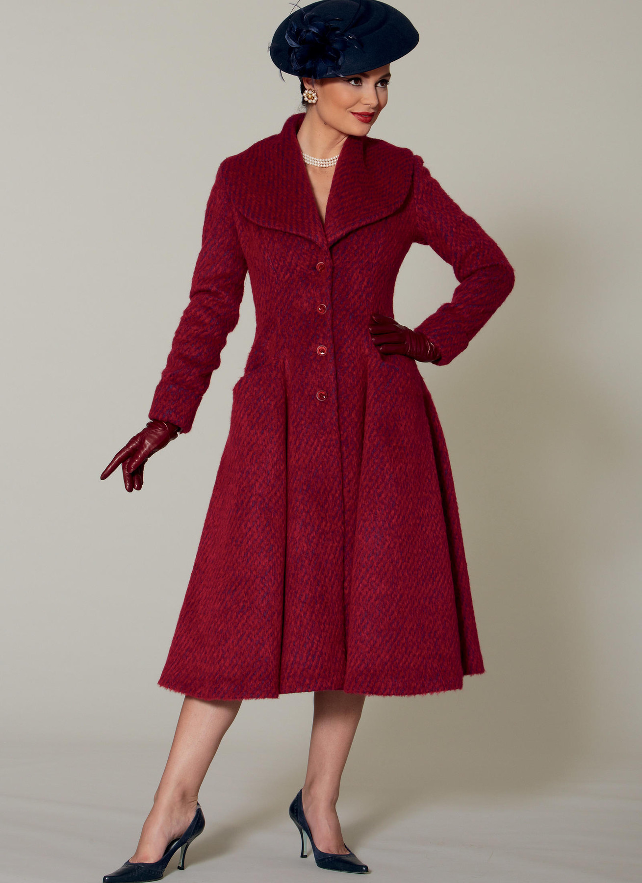 McCall's Sewing Pattern Misses'/Miss Petite Fit and Flare, Shawl Collar Coats (PDF) 2 McCall's Sewing Pattern Misses'/Miss Petite Fit and Flare, Shawl Collar Coats (PDF)