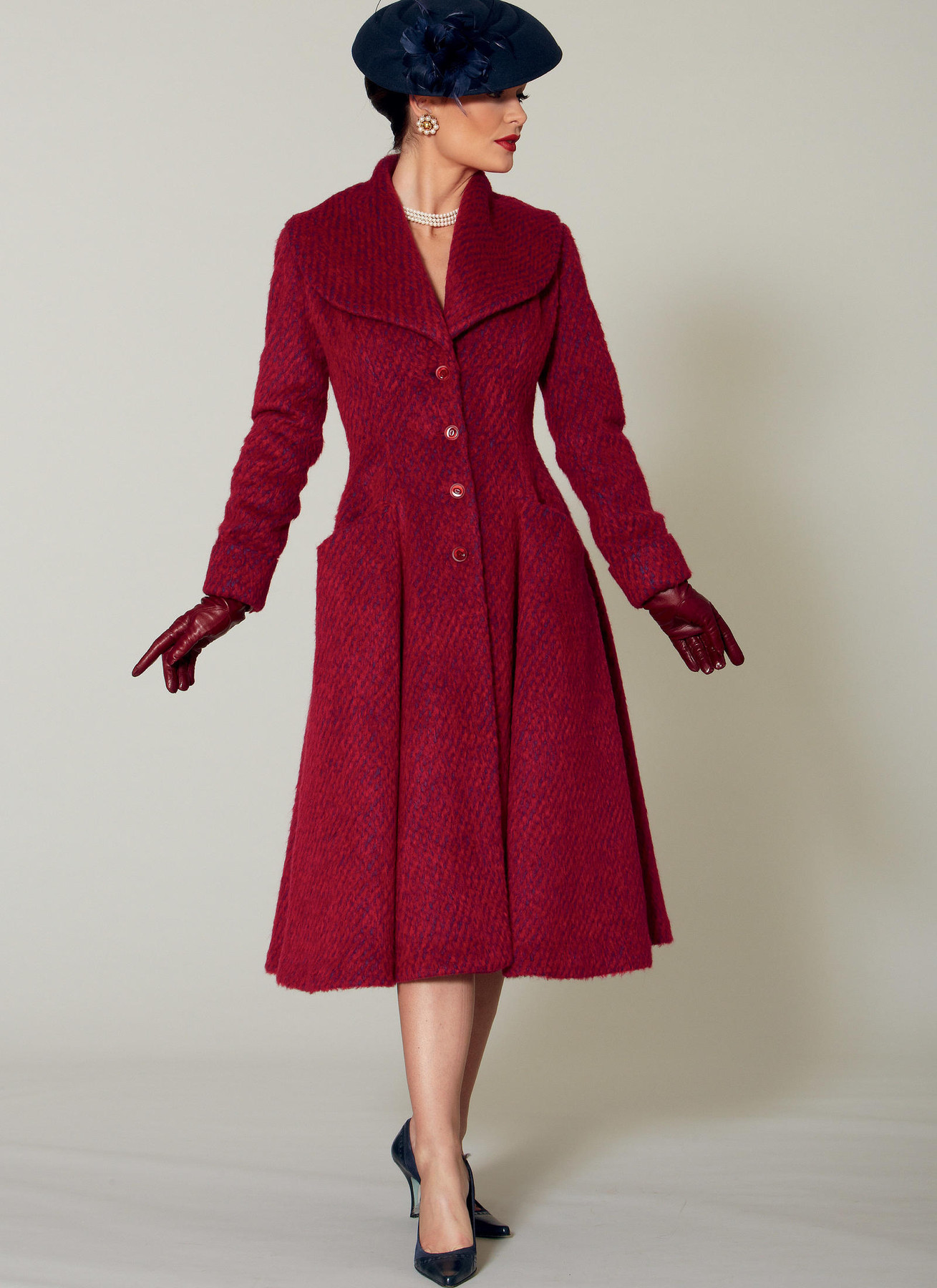 McCall's Sewing Pattern Misses'/Miss Petite Fit and Flare, Shawl Collar Coats (PDF) 4 McCall's Sewing Pattern Misses'/Miss Petite Fit and Flare, Shawl Collar Coats (PDF)