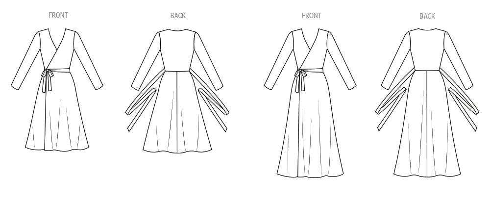 Vogue Patterns 1970s Misses' Reversible Front and Back Wrap Dress by Diane Von Furstenberg 16 Vogue Patterns 1970s Misses' Reversible Front and Back Wrap Dress by Diane Von Furstenberg
