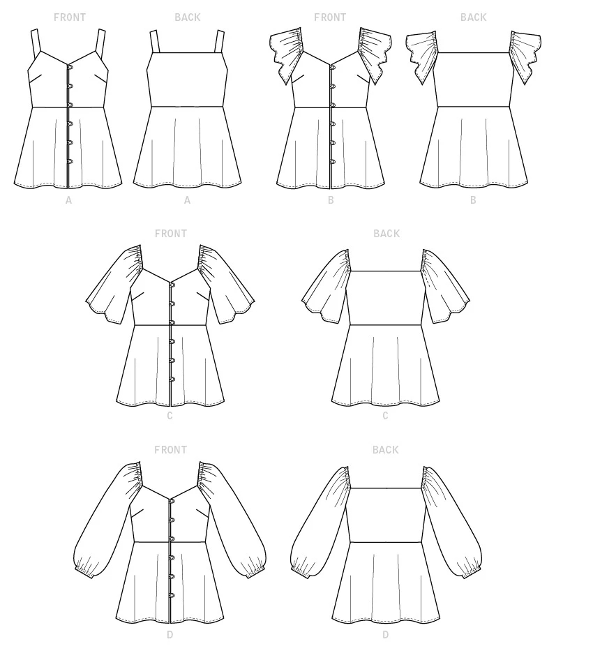 McCall's Sewing Pattern Misses' Tops (PDF) 696 McCall's Sewing Pattern Misses' Tops (PDF)