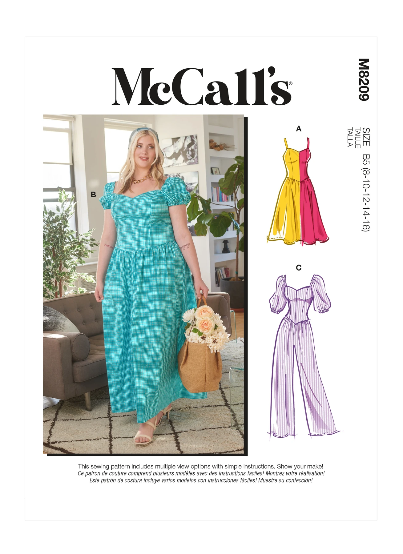 McCall's Sewing Pattern Misses' & Women's Dresses & Jumpsuit (PDF) 1 McCall's Sewing Pattern Misses' & Women's Dresses & Jumpsuit (PDF)