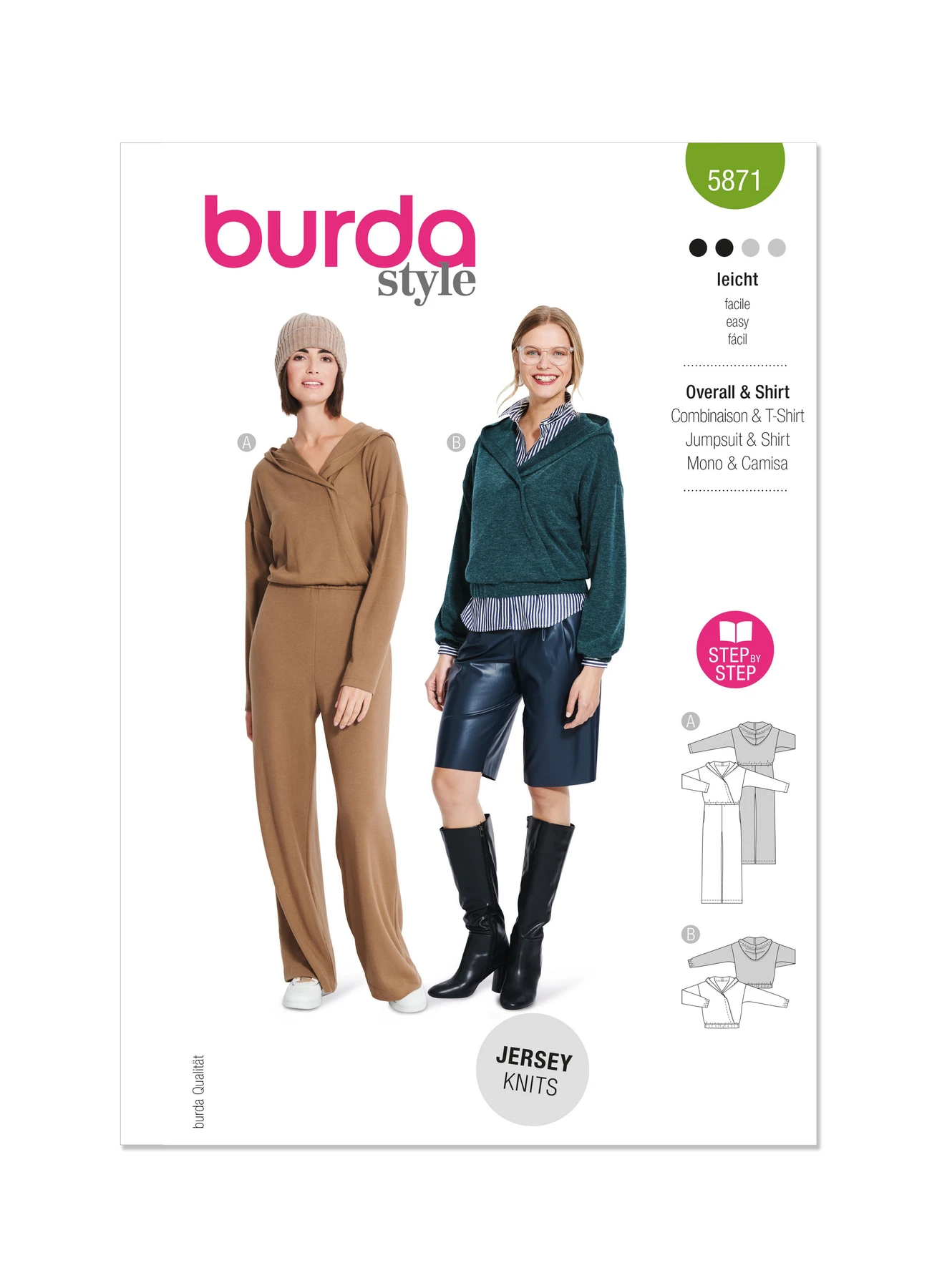 Burda Style Sewing Pattern 5871 Misses' Jumpsuit & Top
