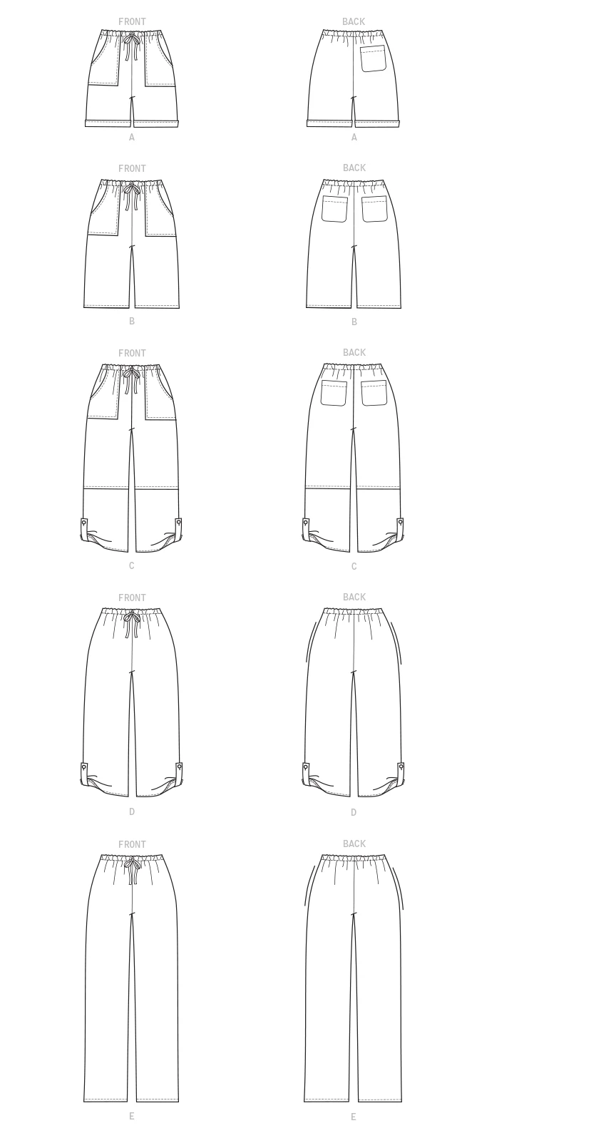 McCall's Sewing Pattern #JuliaMcCalls - Misses' Drawstring Shorts and Pants with Pockets (PDF) 5 McCall's Sewing Pattern #JuliaMcCalls - Misses' Drawstring Shorts and Pants with Pockets (PDF)