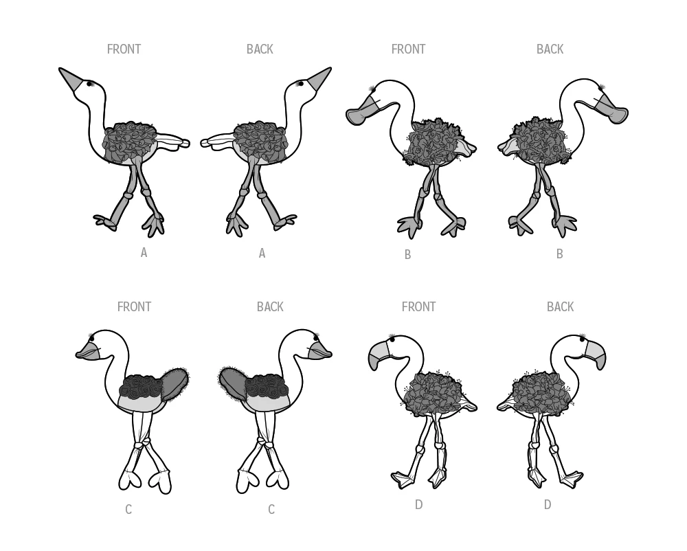 Simplicity Sewing Pattern Decorative Plush Birds by Carla Reiss Design (PDF) 6 Simplicity Sewing Pattern Decorative Plush Birds by Carla Reiss Design (PDF)