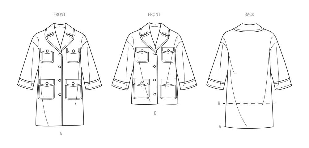 Simplicity Sewing Pattern Misses' Coat in Two Lengths by Mimi G Style (PDF) 8 Simplicity Sewing Pattern Misses' Coat in Two Lengths by Mimi G Style (PDF)