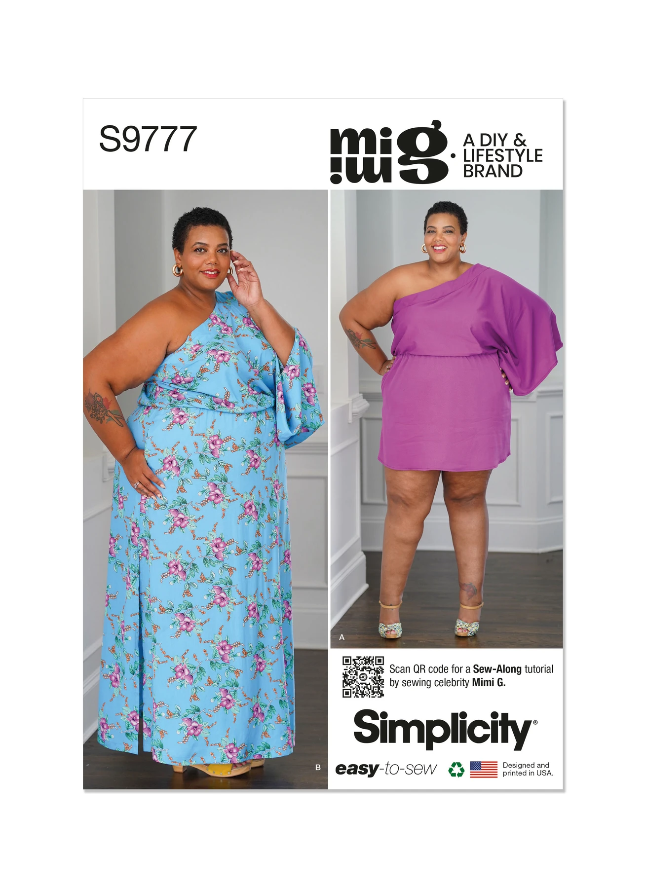 Simplicity Sewing Pattern Women's Caftan In Two Lengths by Mimi G Style (PDF) 1 Simplicity Sewing Pattern Women's Caftan In Two Lengths by Mimi G Style (PDF)